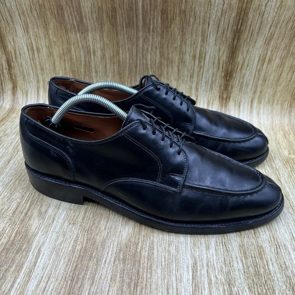 Allen Edmonds Bradley Split Toe Derby Men's Size 10.5 D Black Leather Shoes 2601